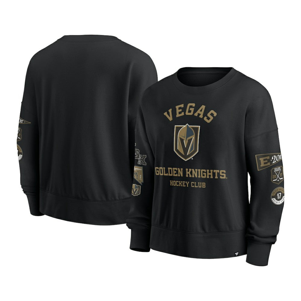 NHL Vegas Golden Knights Fanatics Women's Go Team Pullover Sweatshirt - Black