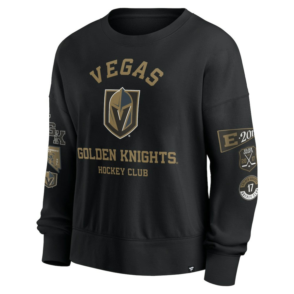 NHL Vegas Golden Knights Fanatics Women's Go Team Pullover Sweatshirt - Black
