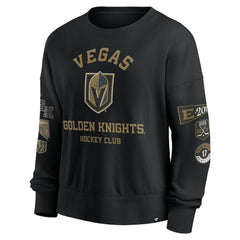 NHL Vegas Golden Knights Fanatics Women's Go Team Pullover Sweatshirt - Black