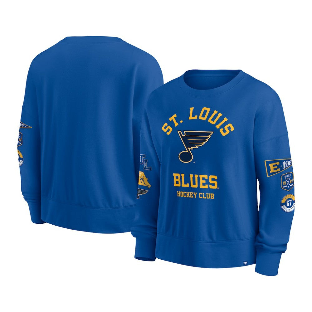 NHL St. Louis Blues Fanatics Women's Go Team Pullover Sweatshirt - Blue