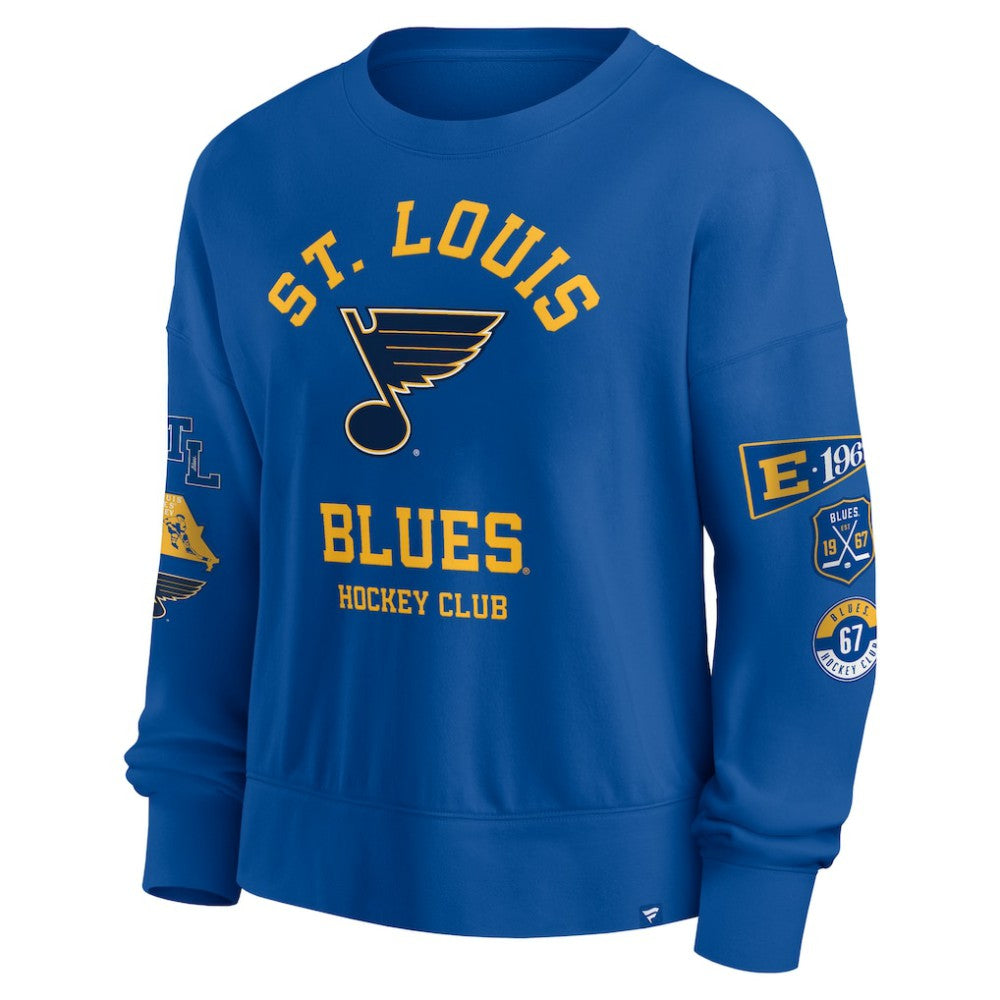 NHL St. Louis Blues Fanatics Women's Go Team Pullover Sweatshirt - Blue