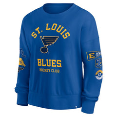 NHL St. Louis Blues Fanatics Women's Go Team Pullover Sweatshirt - Blue