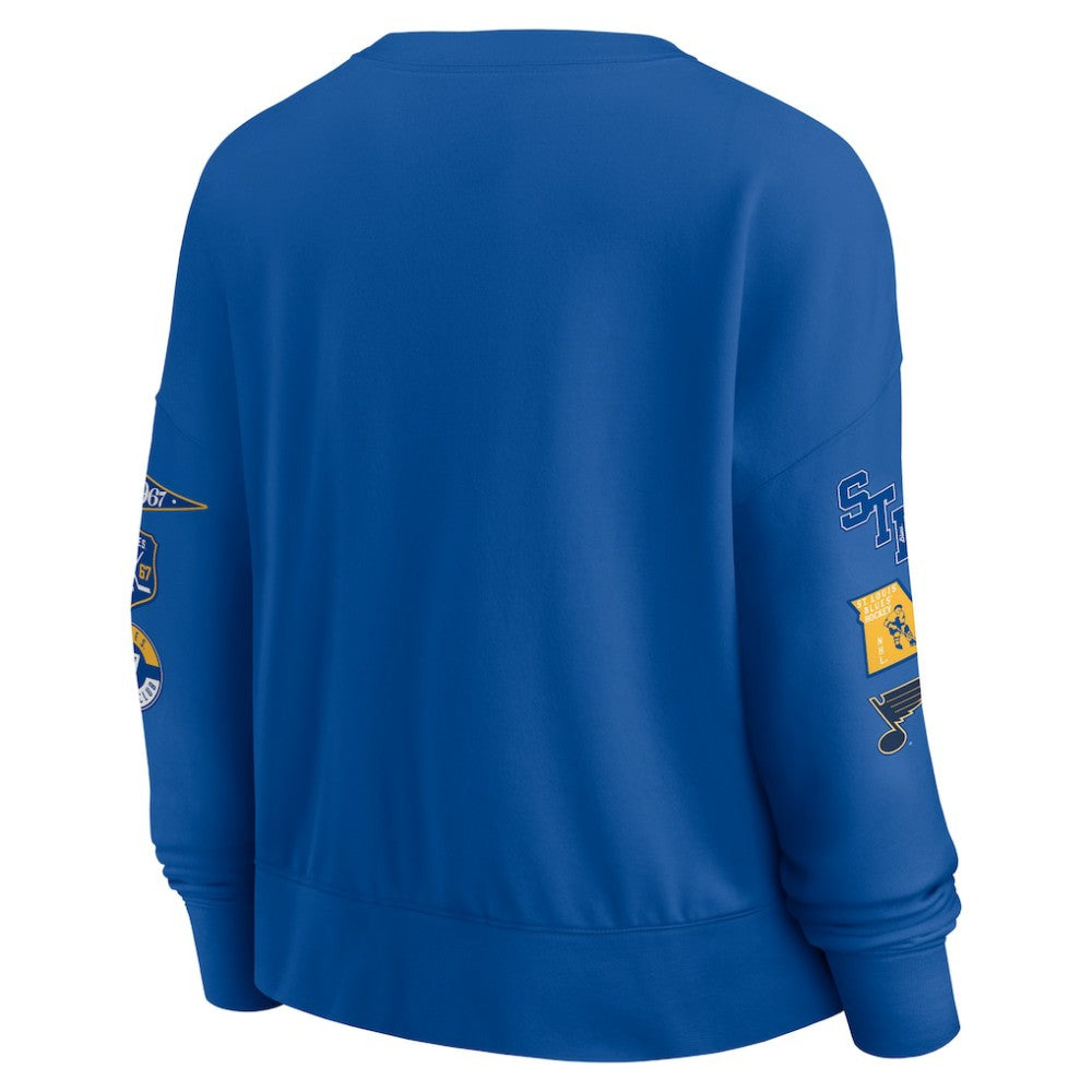 NHL St. Louis Blues Fanatics Women's Go Team Pullover Sweatshirt - Blue