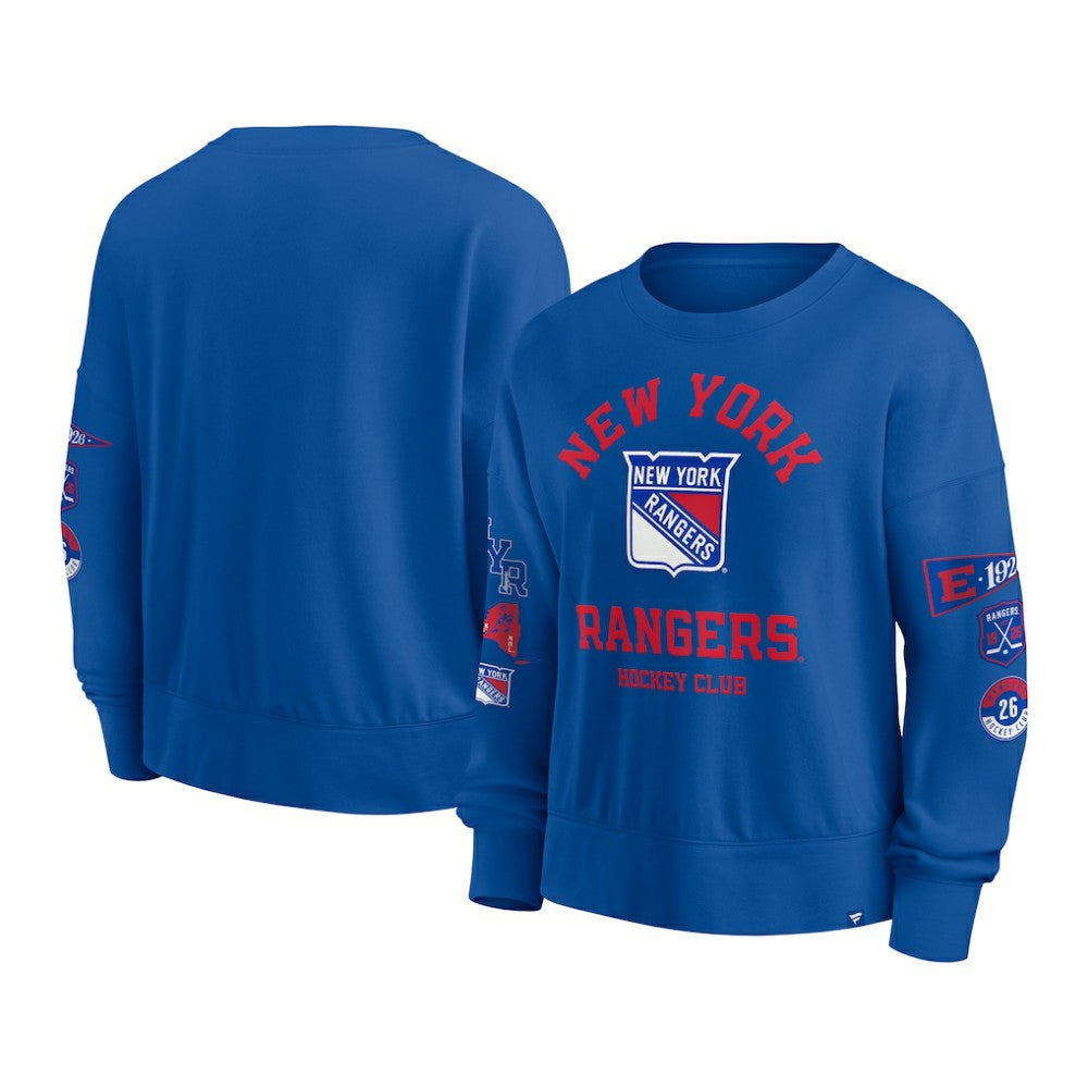 NHL New York Rangers Fanatics Women's Go Team Pullover Sweatshirt - Blue