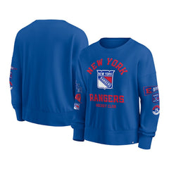 NHL New York Rangers Fanatics Women's Go Team Pullover Sweatshirt - Blue