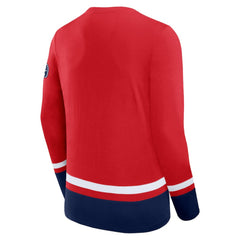 NHL Washington Capitals Fanatics High Point Long Sleeve T-Shirt - Red