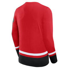 NHL Chicago Blackhawks Fanatics High Point Long Sleeve T-Shirt - Red