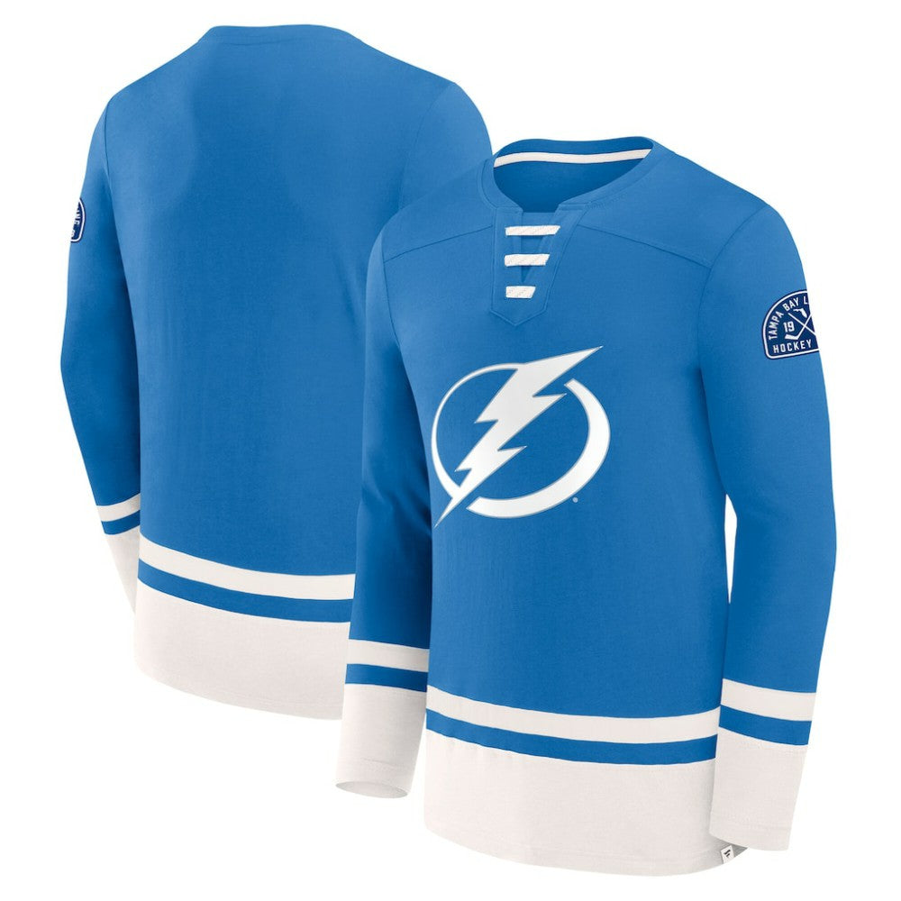 NHL Tampa Bay Lightning Fanatics High Point Long Sleeve T-Shirt - Blue