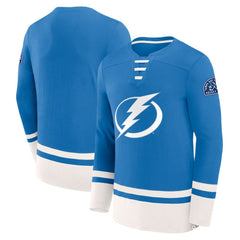 NHL Tampa Bay Lightning Fanatics High Point Long Sleeve T-Shirt - Blue