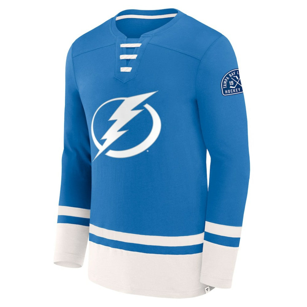 NHL Tampa Bay Lightning Fanatics High Point Long Sleeve T-Shirt - Blue