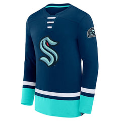 NHL Seattle Kraken Fanatics High Point Long Sleeve T-Shirt - Deep Sea Blue