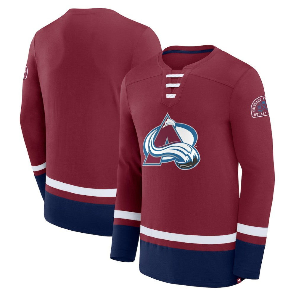 NHL Colorado Avalanche Fanatics High Point Long Sleeve T-Shirt - Burgundy