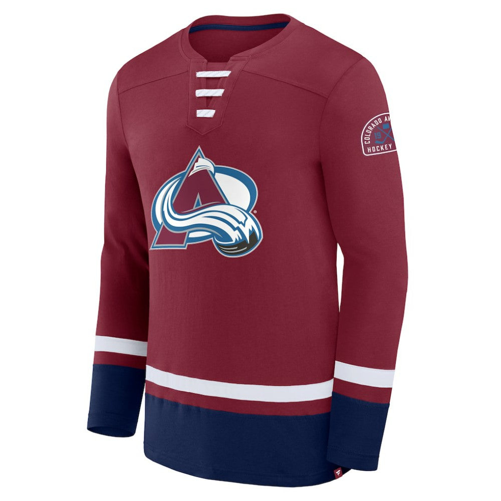 NHL Colorado Avalanche Fanatics High Point Long Sleeve T-Shirt - Burgundy