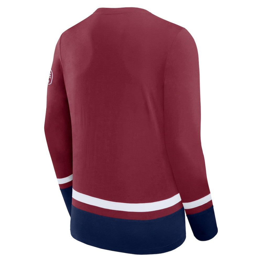NHL Colorado Avalanche Fanatics High Point Long Sleeve T-Shirt - Burgundy