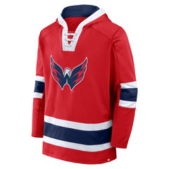 NHL Washington Capitals Fanatics Inside Line Fleece Pullover Hoodie- Red