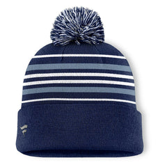Dallas Cowboys Fundamental Striped Cuffed Knit Hat with Pom Navy
