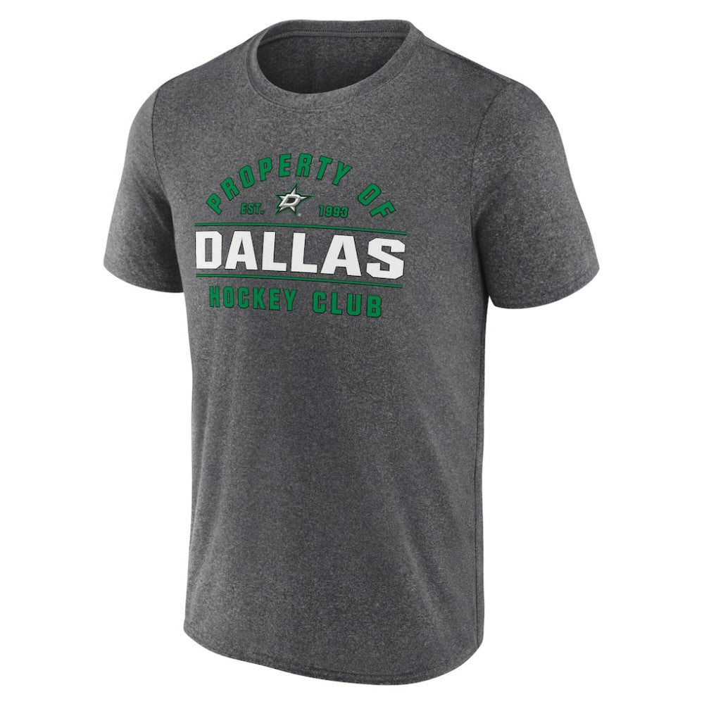 NHL Dallas Stars Fanatics Property Of T-Shirt - Heather Charcoal