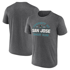 NHL San Jose Sharks Fanatics Property Of T-Shirt - Heather Charcoal