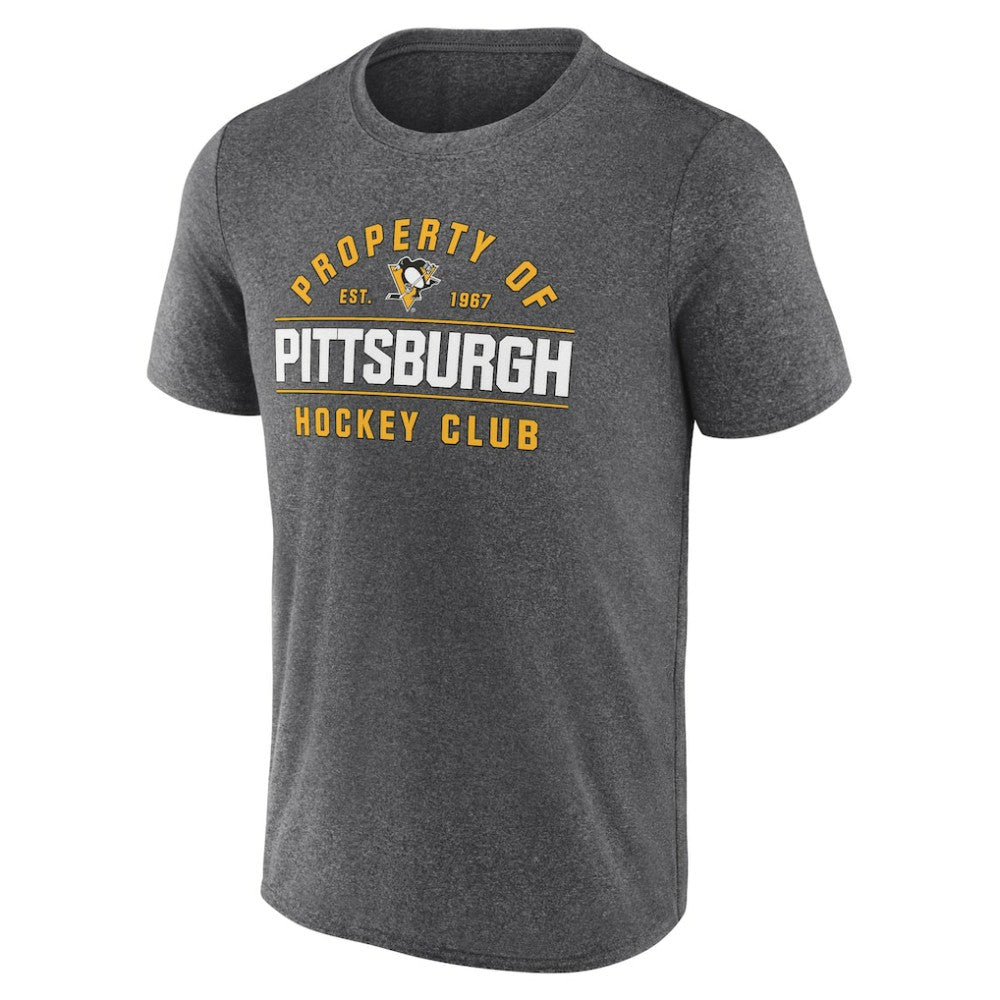 NHL Pittsburgh Penguins Fanatics Property Of T-Shirt - Heather Charcoal