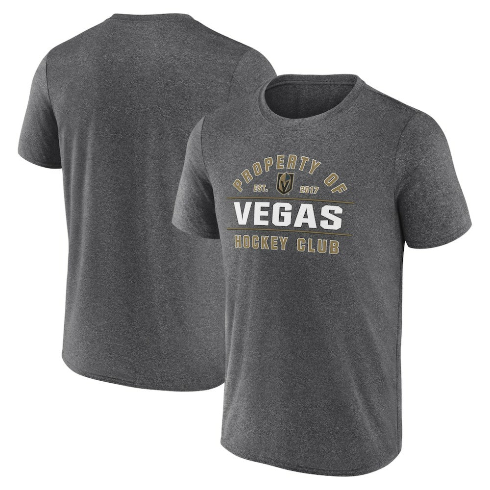 NHL Vegas Golden Knights Fanatics Property Of T-Shirt - Heather Charcoal