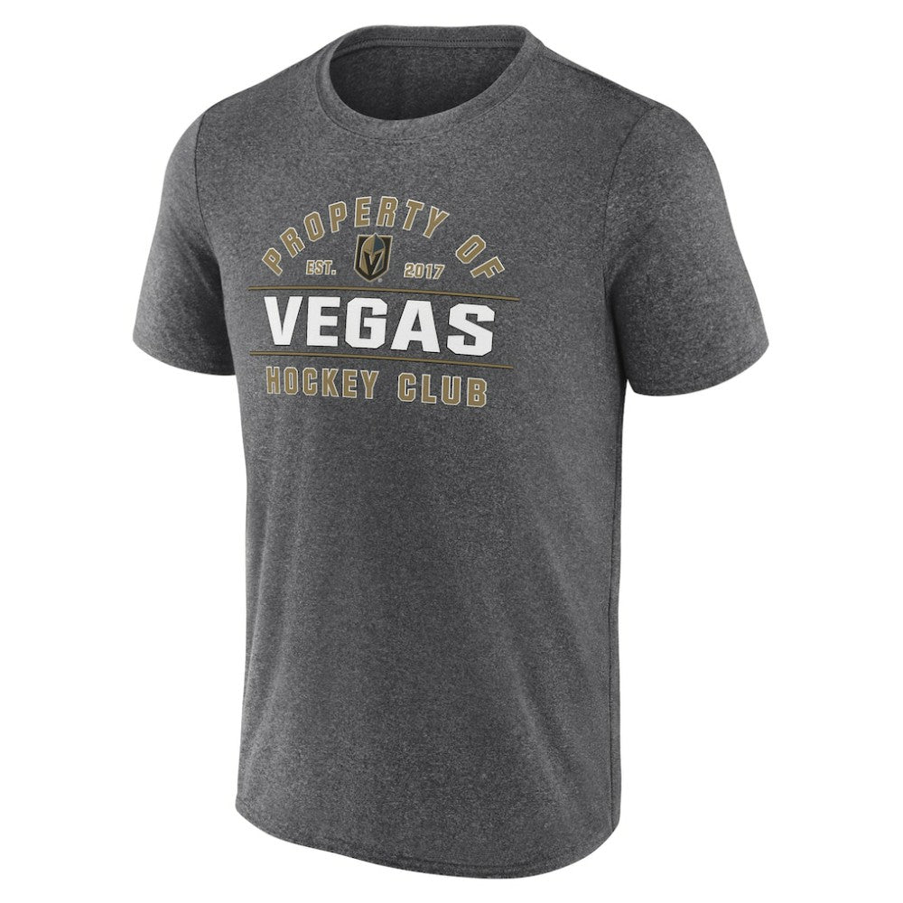 NHL Vegas Golden Knights Fanatics Property Of T-Shirt - Heather Charcoal