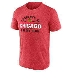 NHL Chicago Blackhawks Fanatics Property Of T-Shirt - Heather Red