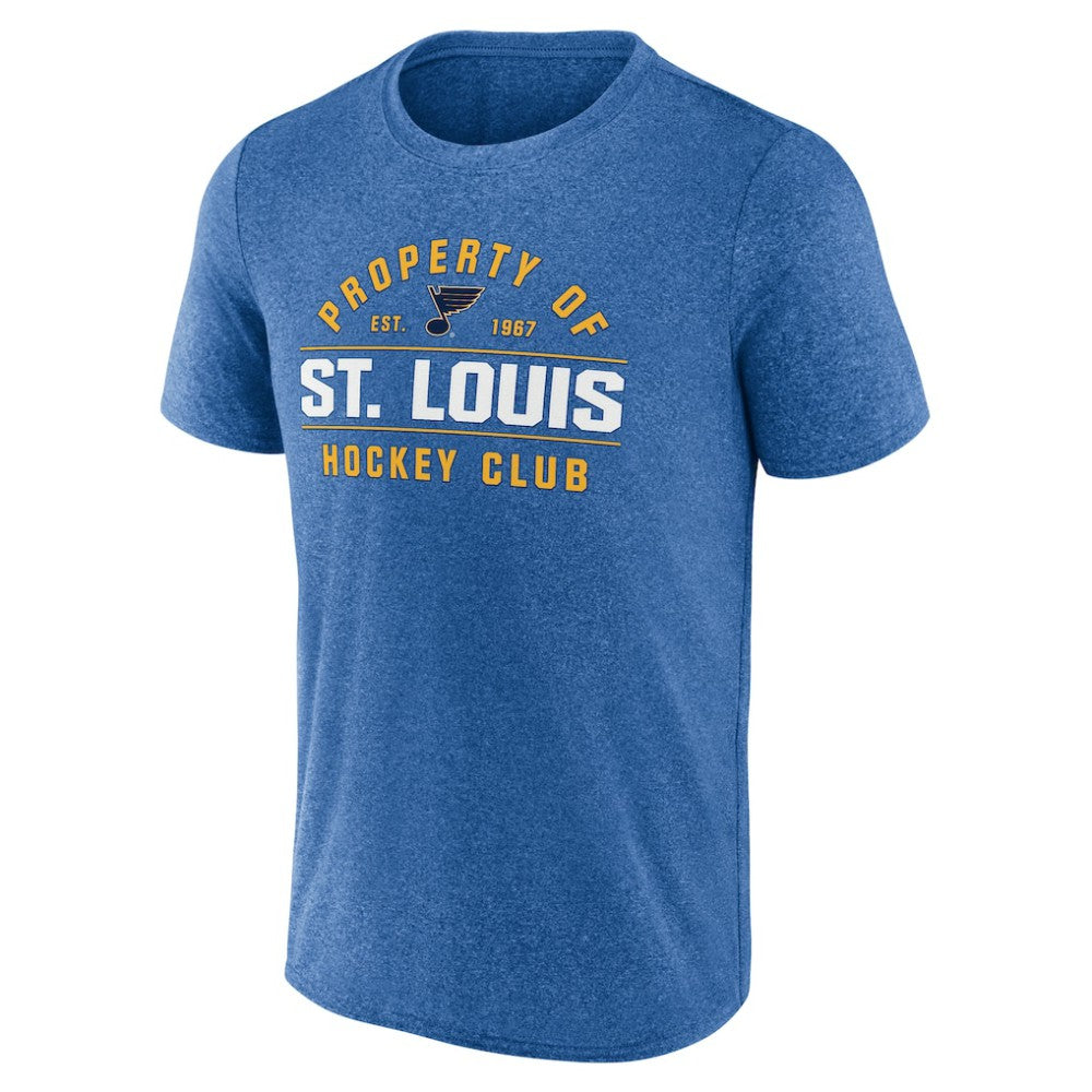 NHL St. Louis Blues Fanatics Property Of T-Shirt - Heather Blue