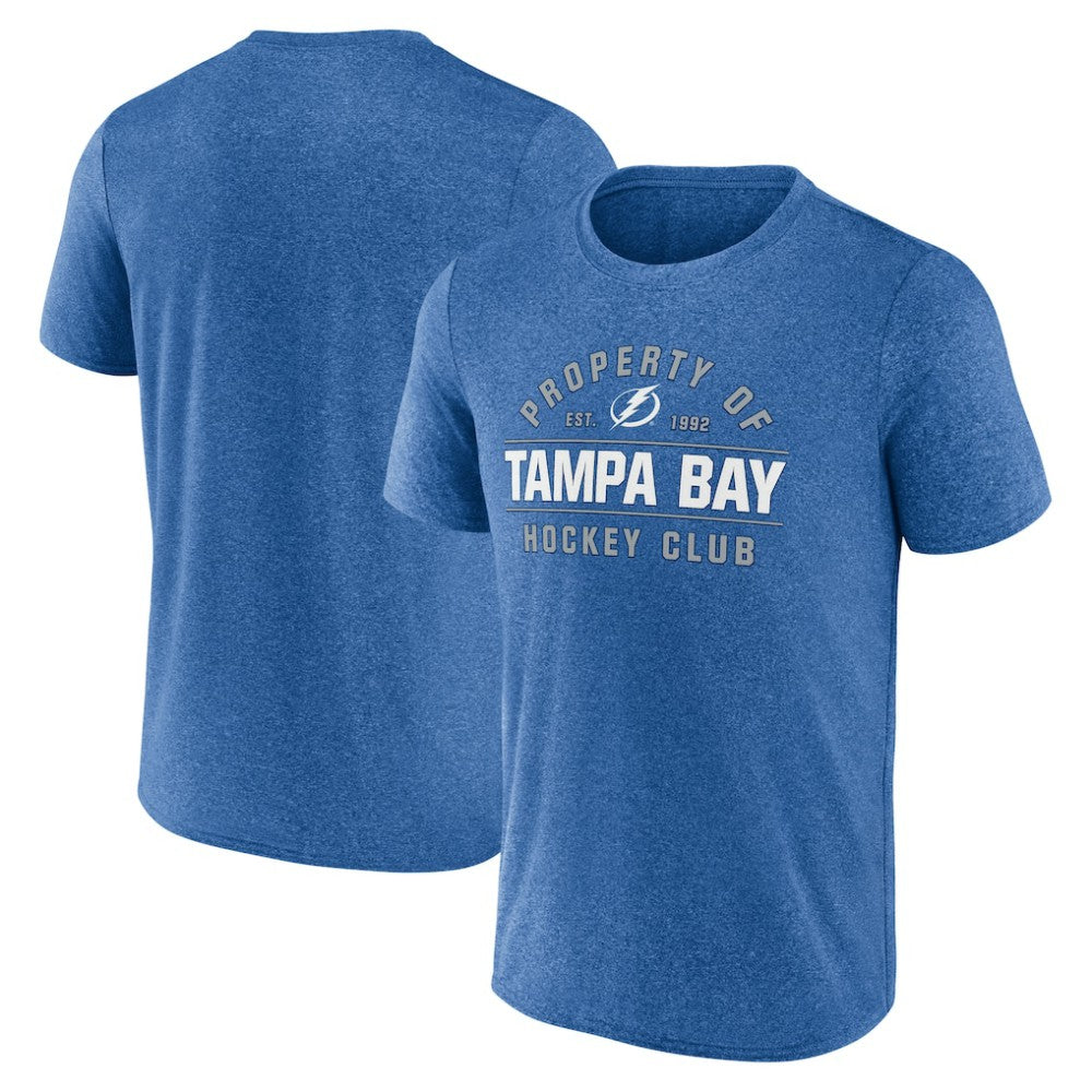 NHL Tampa Bay Lightning Fanatics Property Of T-Shirt - Heather Blue