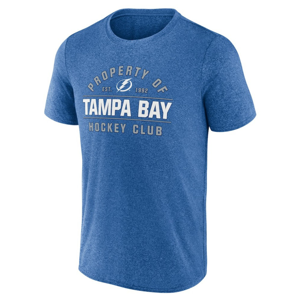 NHL Tampa Bay Lightning Fanatics Property Of T-Shirt - Heather Blue