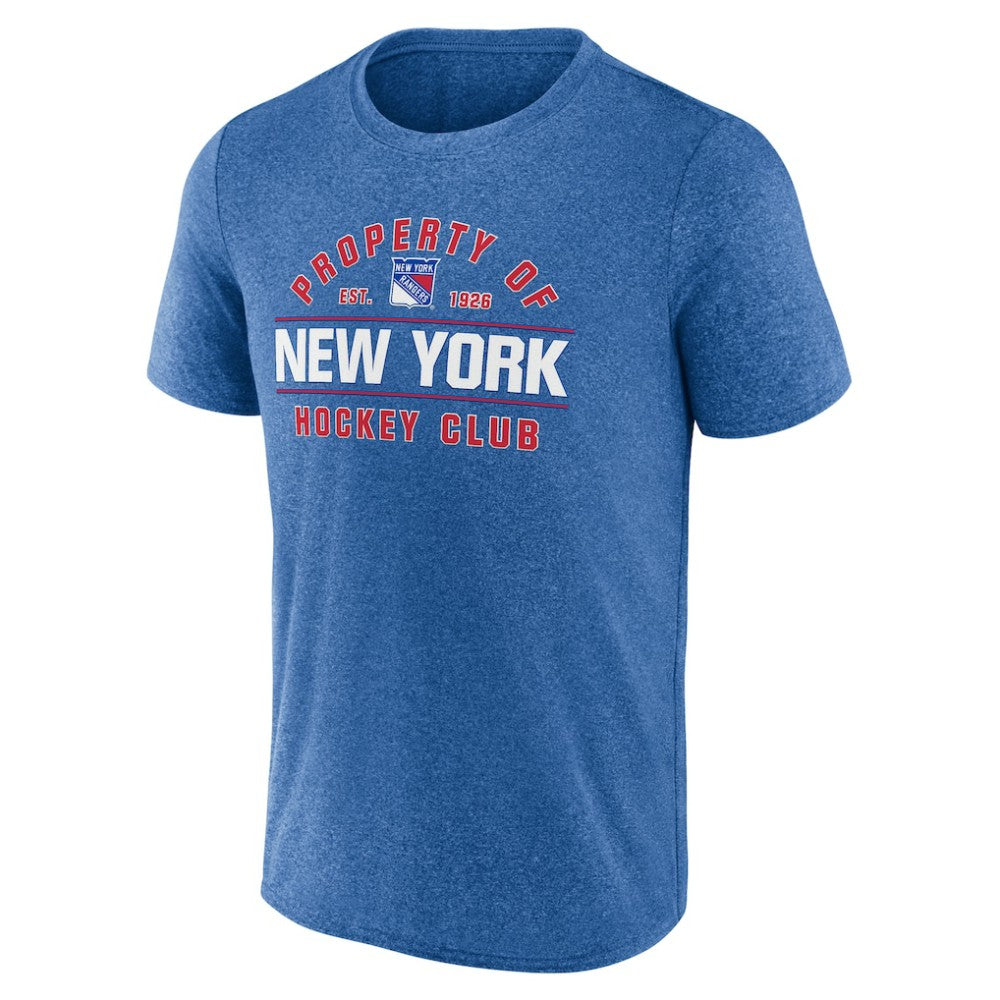 NHL New York Rangers Fanatics Property Of T-Shirt - Heather Blue