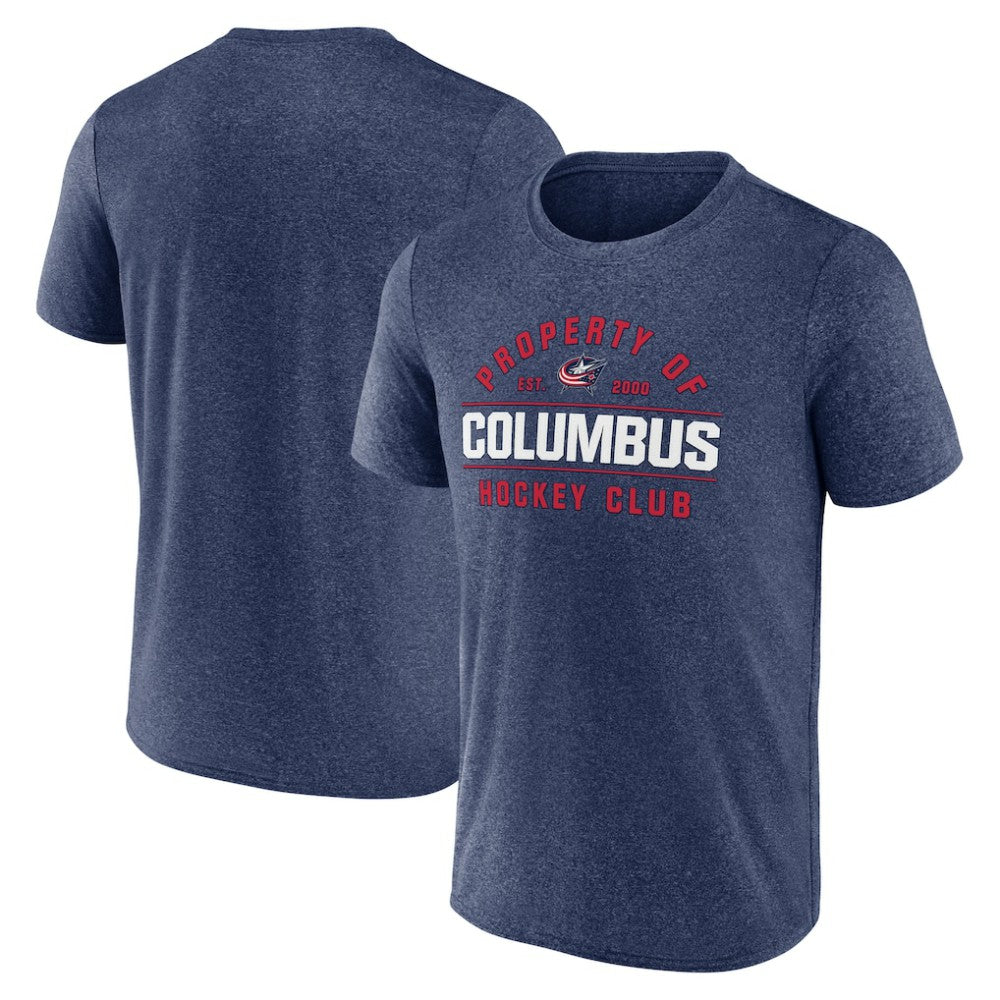 NHL Columbus Blue Jackets Fanatics Property Of T-Shirt - Heather Navy