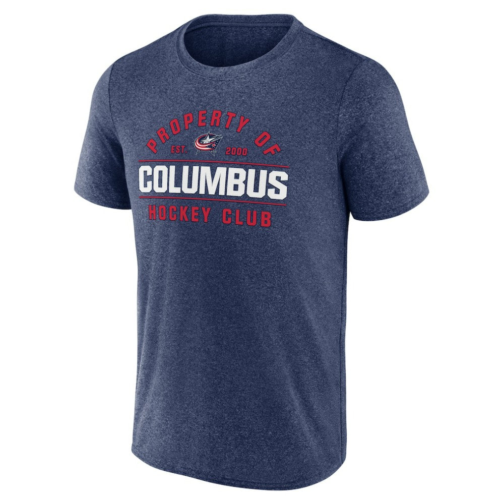 NHL Columbus Blue Jackets Fanatics Property Of T-Shirt - Heather Navy