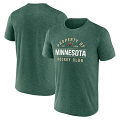 NHL Minnesota Wild Fanatics Property Of T-Shirt - Heather Green