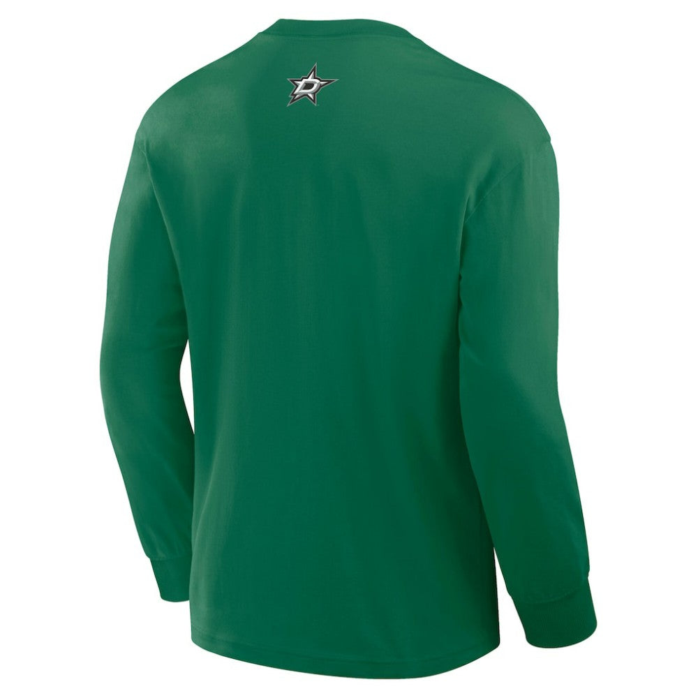 NHL Dallas Stars Fanatics Rewind Long Sleeve T-Shirt - Kelly Green