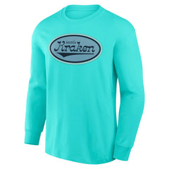 NHL Seattle Kraken Fanatics Rewind Long Sleeve T-Shirt - Light Blue