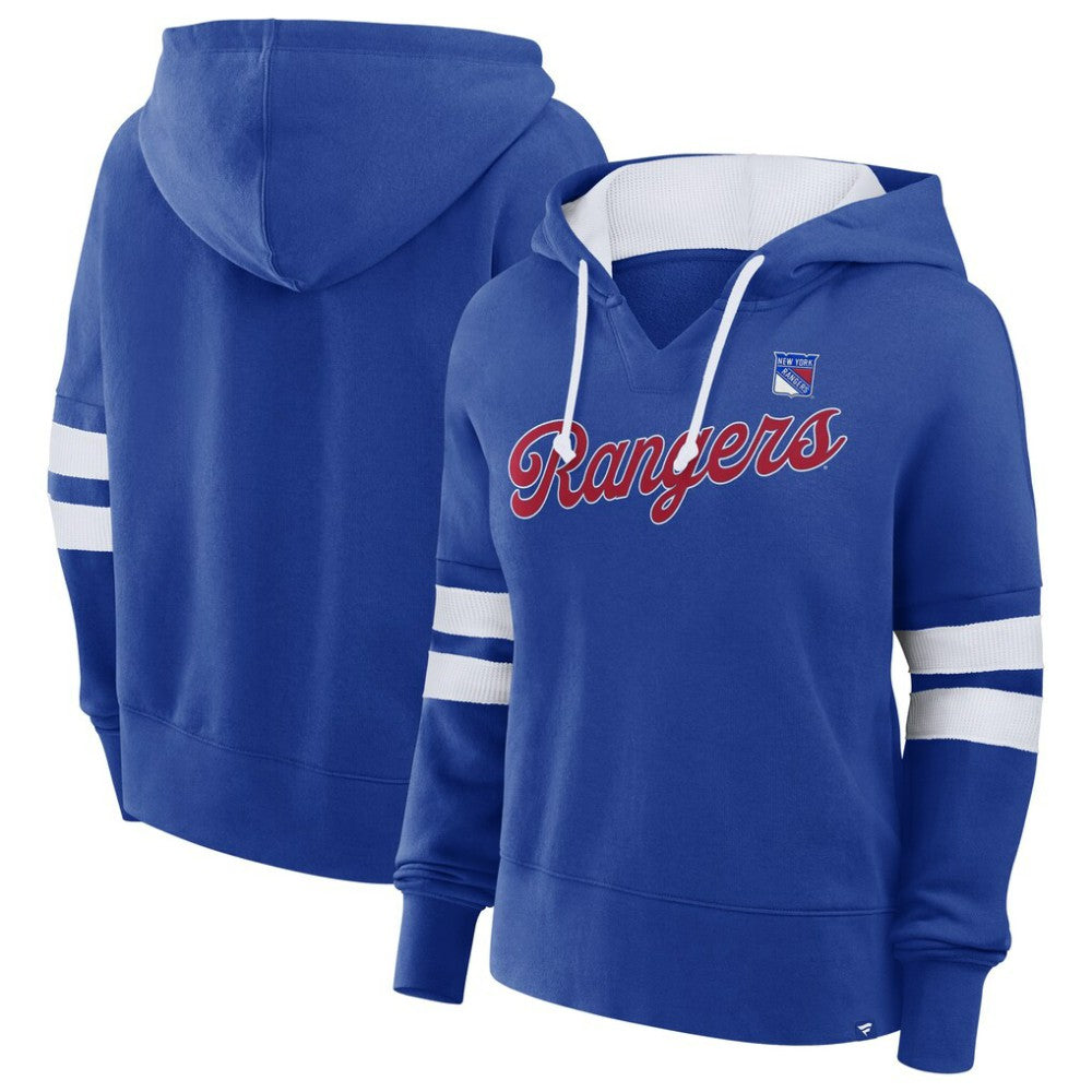 NHL New York Rangers Fanatics Women's Oversized Seize Pullover Hoodie - Blue