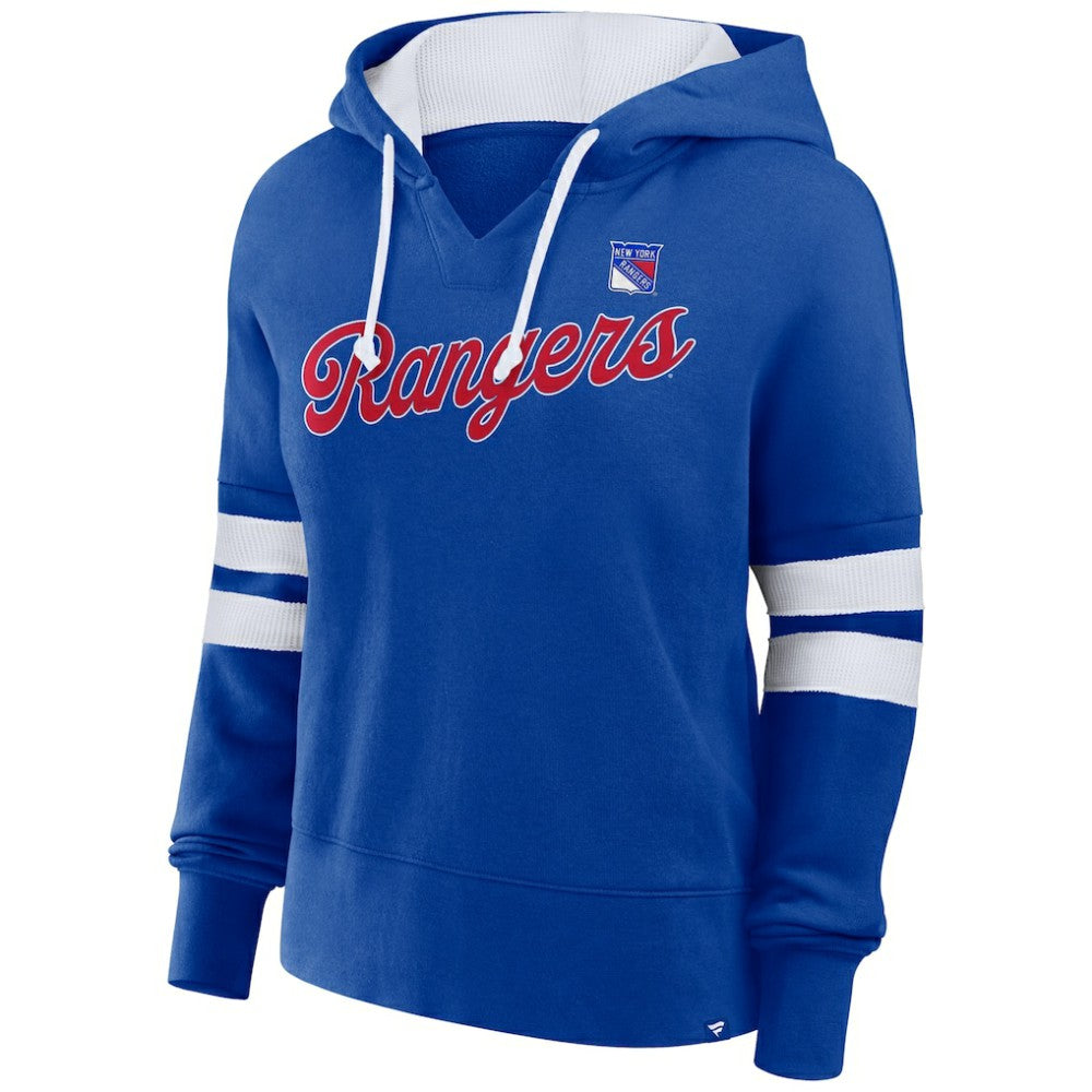 NHL New York Rangers Fanatics Women's Oversized Seize Pullover Hoodie - Blue