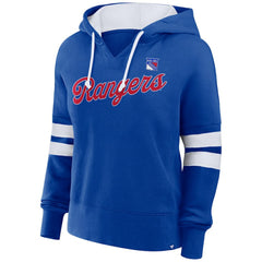 NHL New York Rangers Fanatics Women's Oversized Seize Pullover Hoodie - Blue