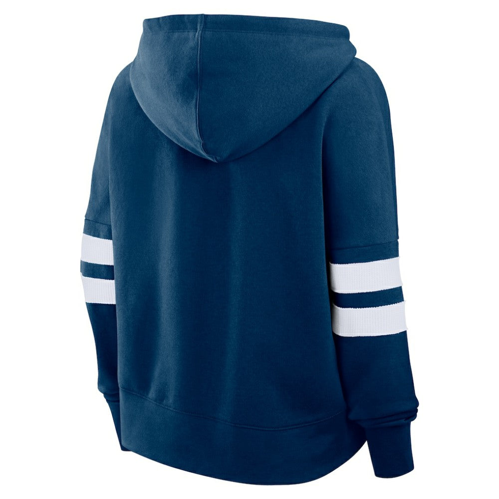 NHL Seattle Kraken Fanatics Women's Oversized Seize Pullover Hoodie - Deep Sea Blue