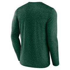 NHL Minnesota Wild Fanatics Transition Long Sleeve T-Shirt - Heather Green