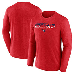 NHL Washington Capitals Fanatics Transition Long Sleeve T-Shirt - Heather Red