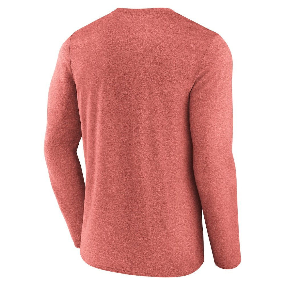 NHL New Jersey Devils Fanatics Transition Long Sleeve T-Shirt - Heather Red