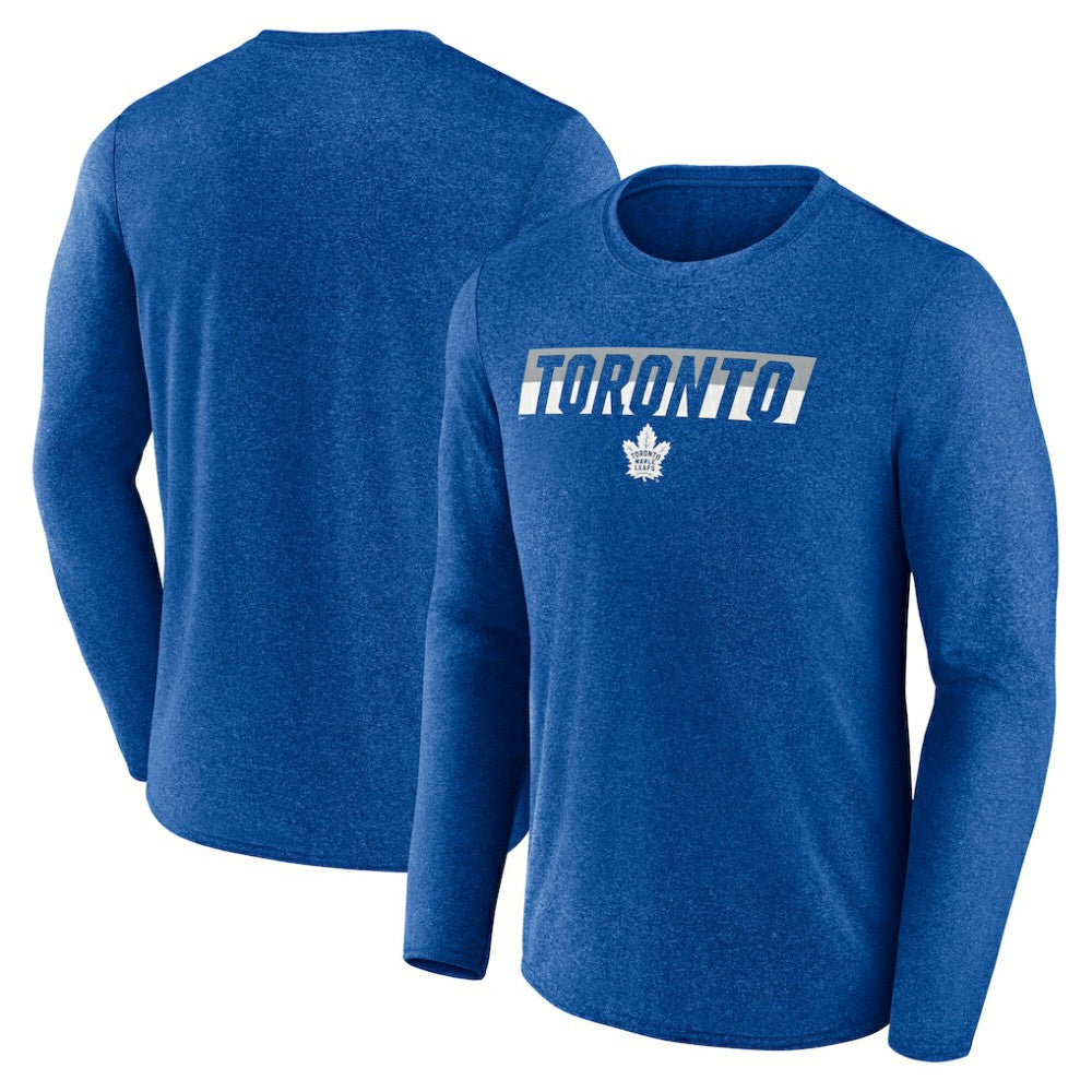 NHL Toronto Maple Leafs Fanatics Transition Long Sleeve T-Shirt - Heather Blue