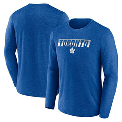 NHL Toronto Maple Leafs Fanatics Transition Long Sleeve T-Shirt - Heather Blue