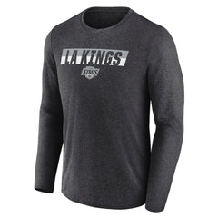 NHL Los Angeles Kings Fanatics Transition Long Sleeve T-Shirt - Heather Charcoal