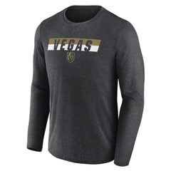 NHL Vegas Golden Knights Fanatics Transition Long Sleeve T-Shirt - Heather Charcoal