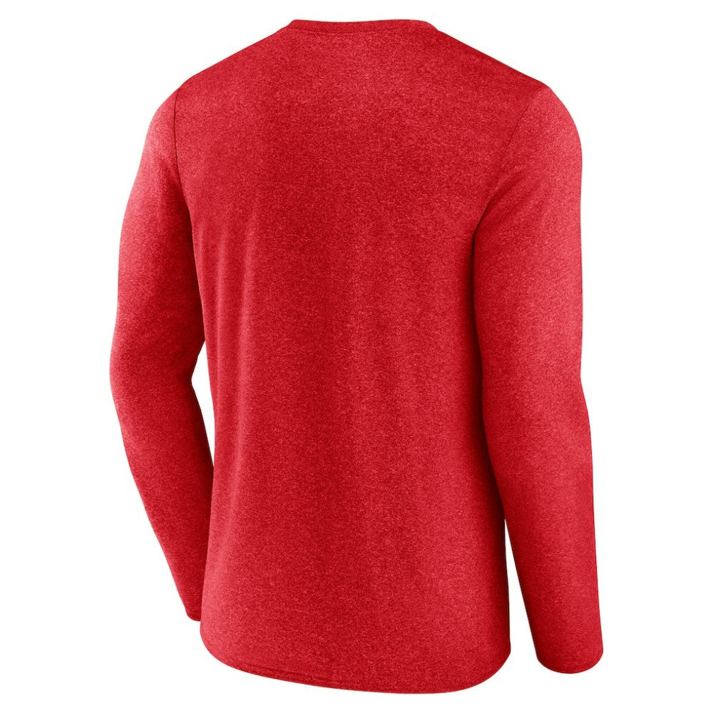 NHL Carolina Hurricanes Fanatics Transition Long Sleeve T-Shirt - Heather Red