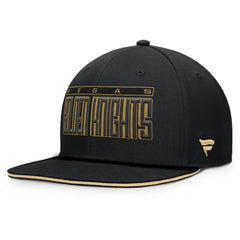 NHL Vegas Golden Knights Fanatics Fundamental Gino Stack Snapback Hat - Black
