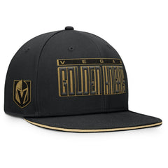 NHL Vegas Golden Knights Fanatics Fundamental Gino Stack Snapback Hat - Black