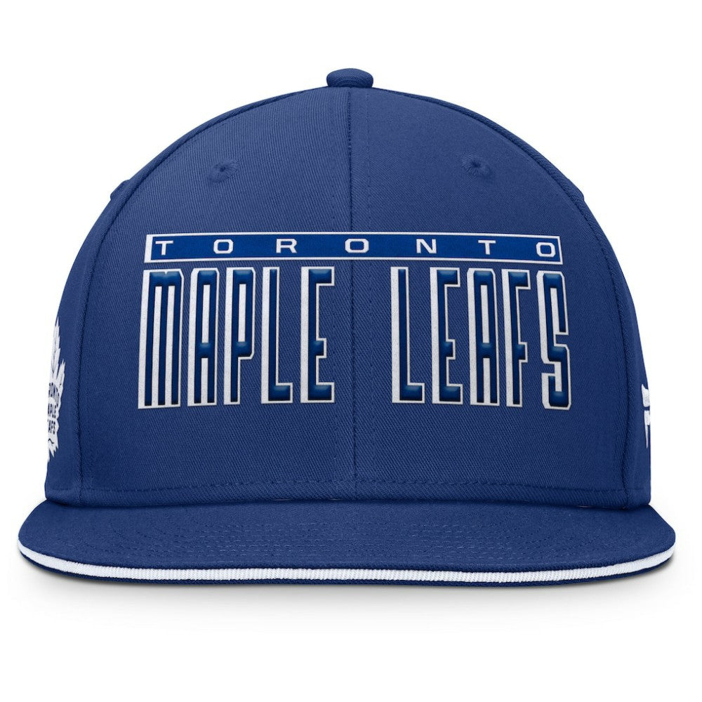 NHL Toronto Maple Leafs Fanatics Fundamental Gino Stack Snapback Hat - Blue